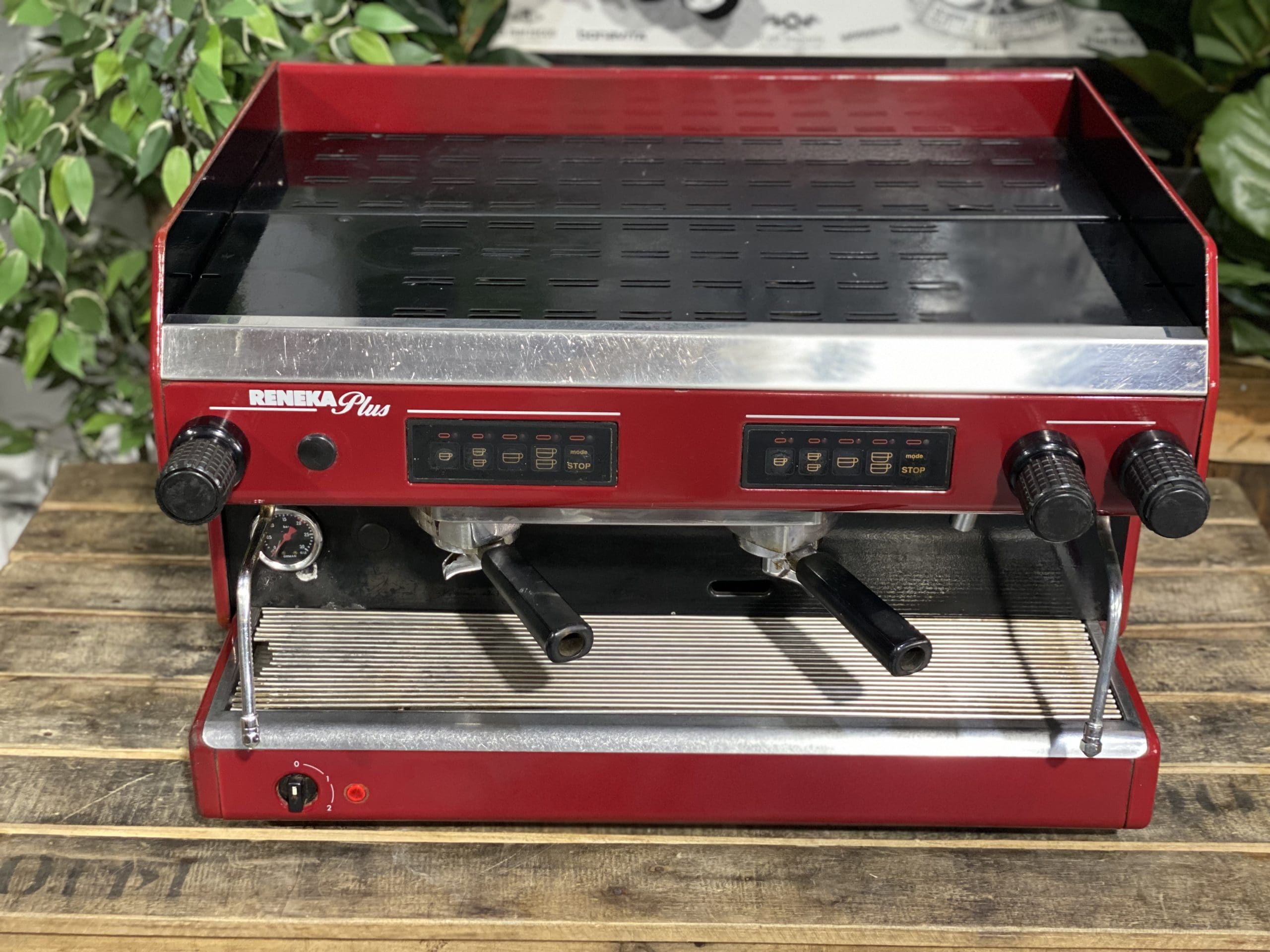 Reneka Plus Low Cup - 2 Group Commercial Espresso Machine - Red