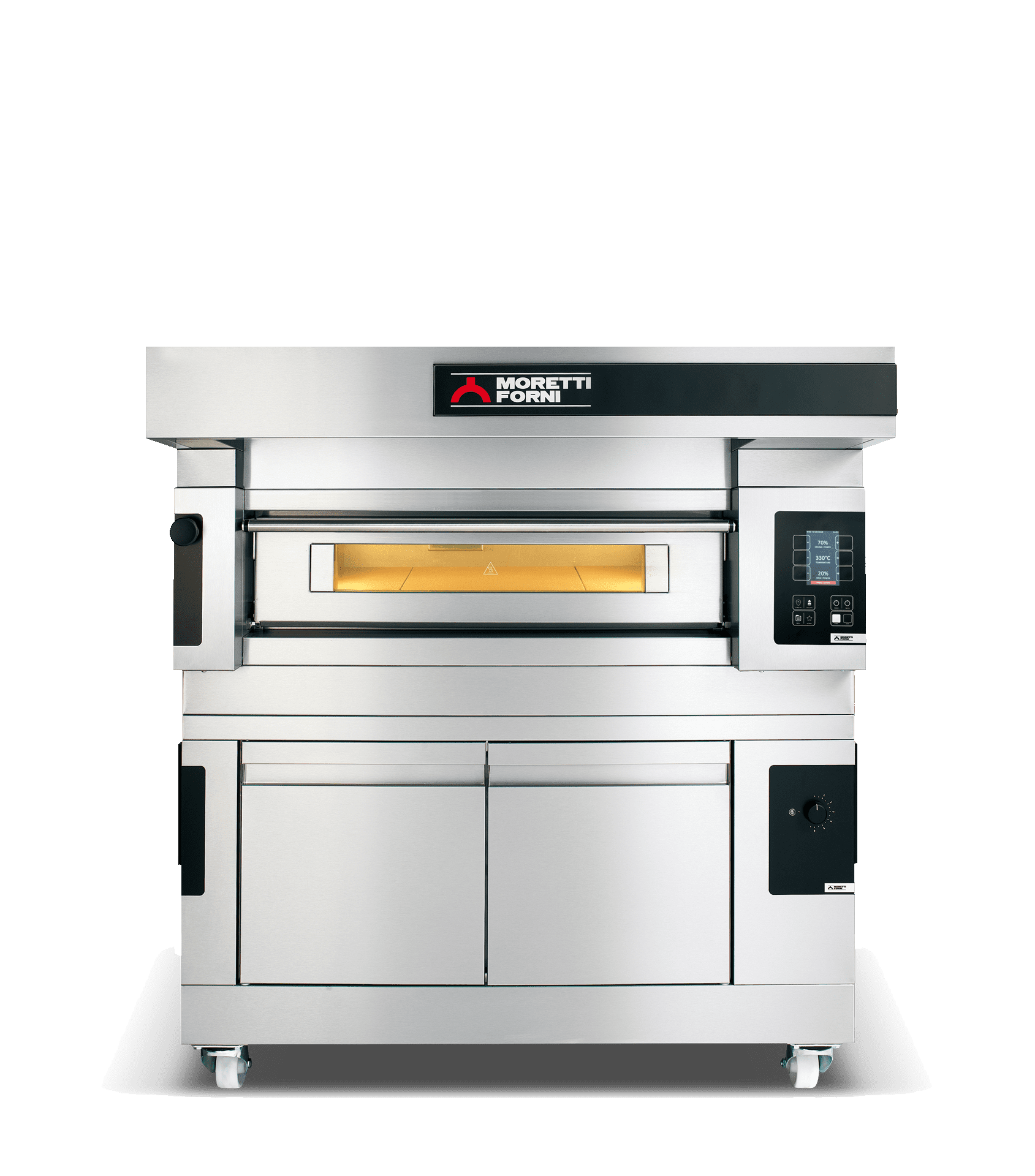 Moretti Forni serieS Single Deck Bakery Oven on Prover - 1 x 60x40cm Tray - COMP S50E/1A/L