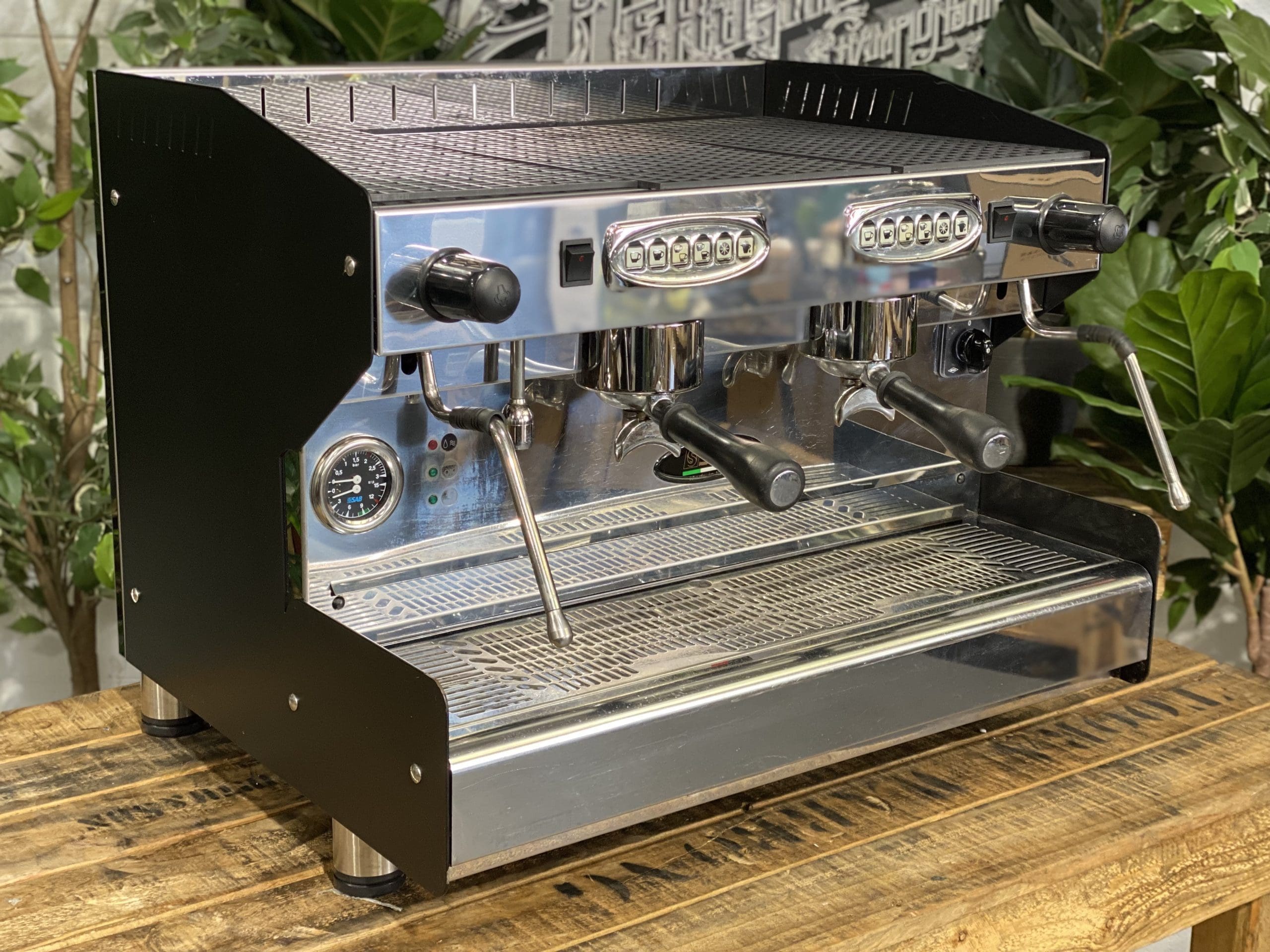 SAB Jolly Prestige 2 Group Black & Stainless Steel Espresso Coffee Machine - 29450