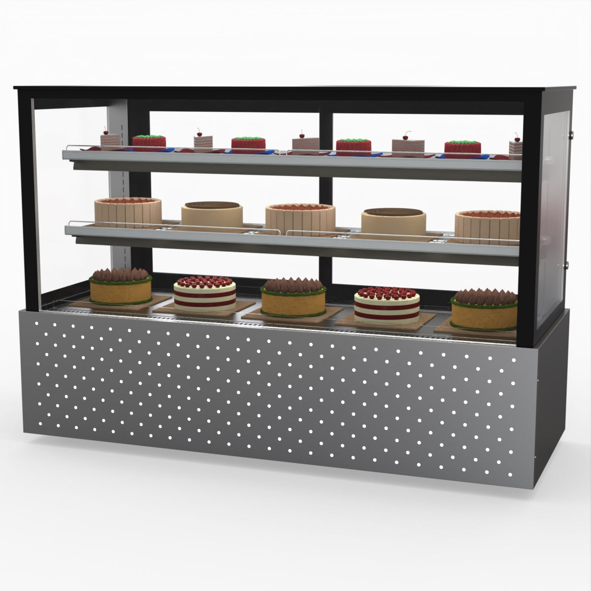 Bonvue Chilled Cake Showcase Food Display SG180FA-2XB