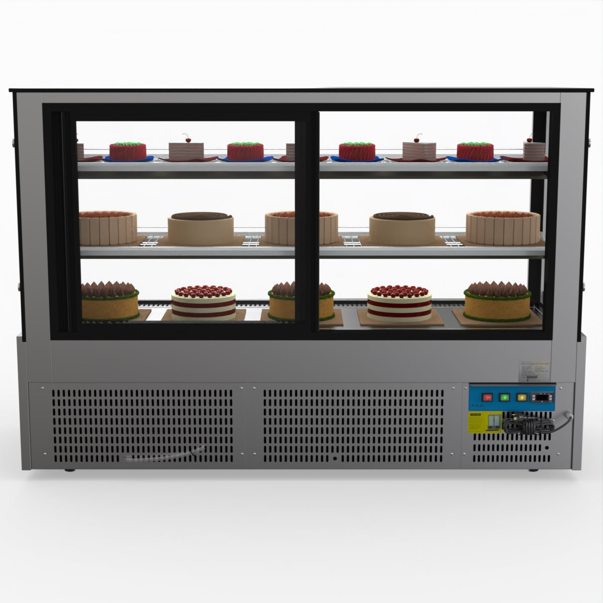 Bonvue Chilled Cake Showcase Food Display SG180FA-2XB