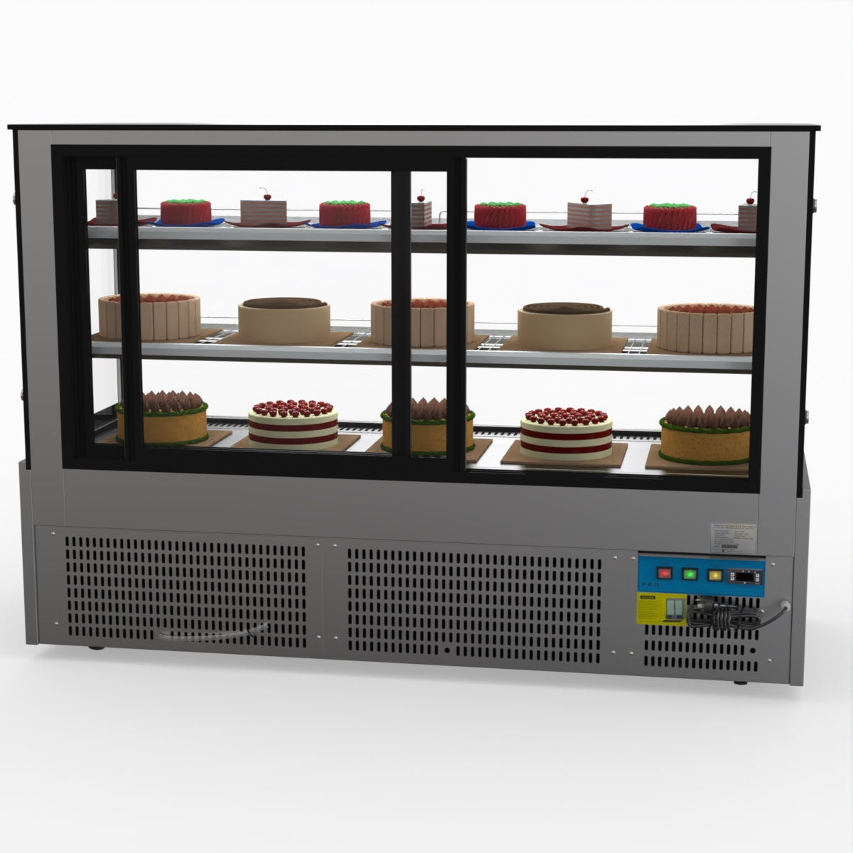 Bonvue Chilled Cake Showcase Food Display SG180FA-2XB