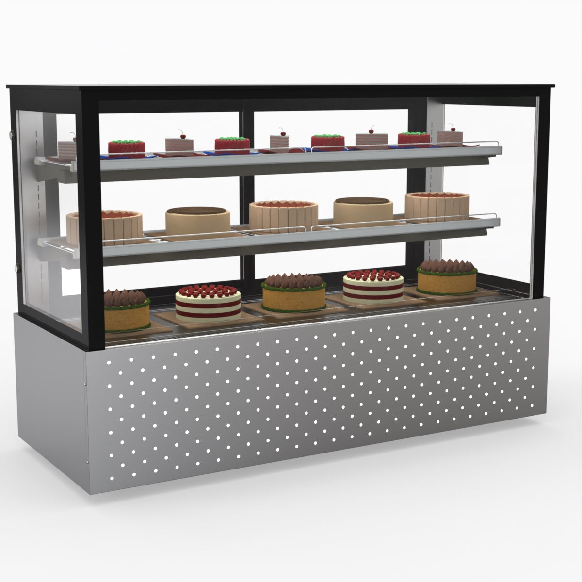 Bonvue Chilled Cake Showcase Food Display SG180FA-2XB