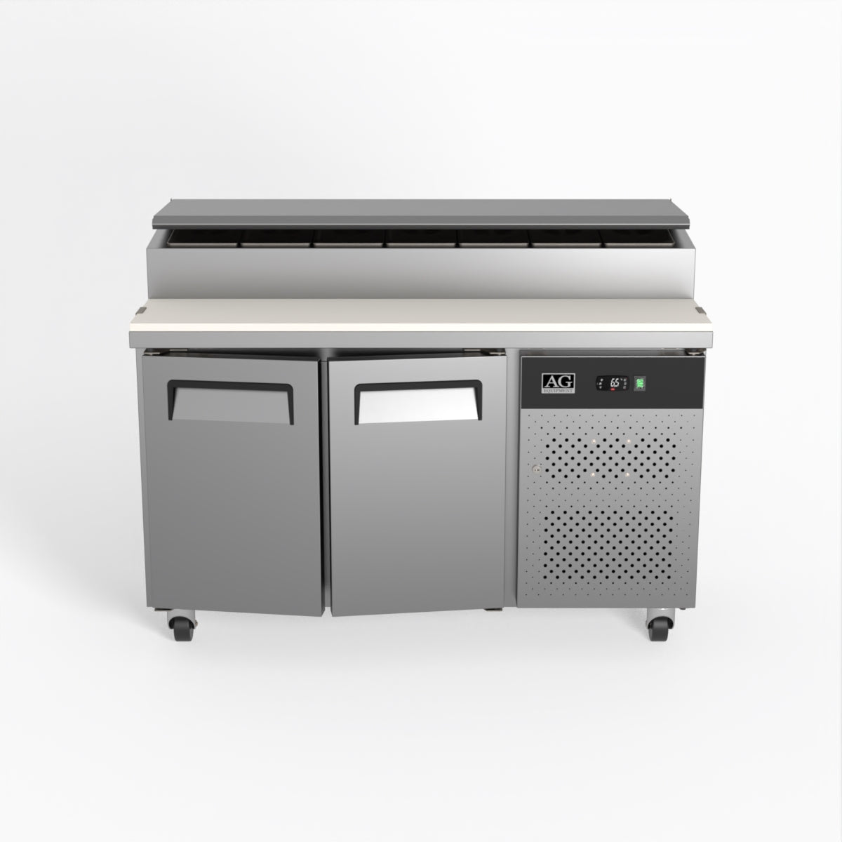 AG 2 Door Saladette Fridge - Fits 7 x 1/3 GN Trays SH2000-700