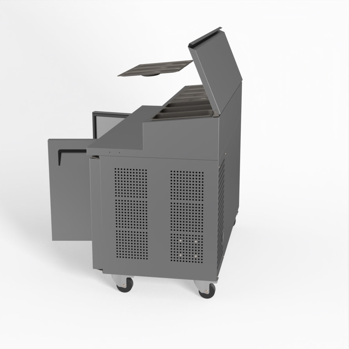 AG 2 Door Saladette Fridge - Fits 7 x 1/3 GN Trays SH2000-700