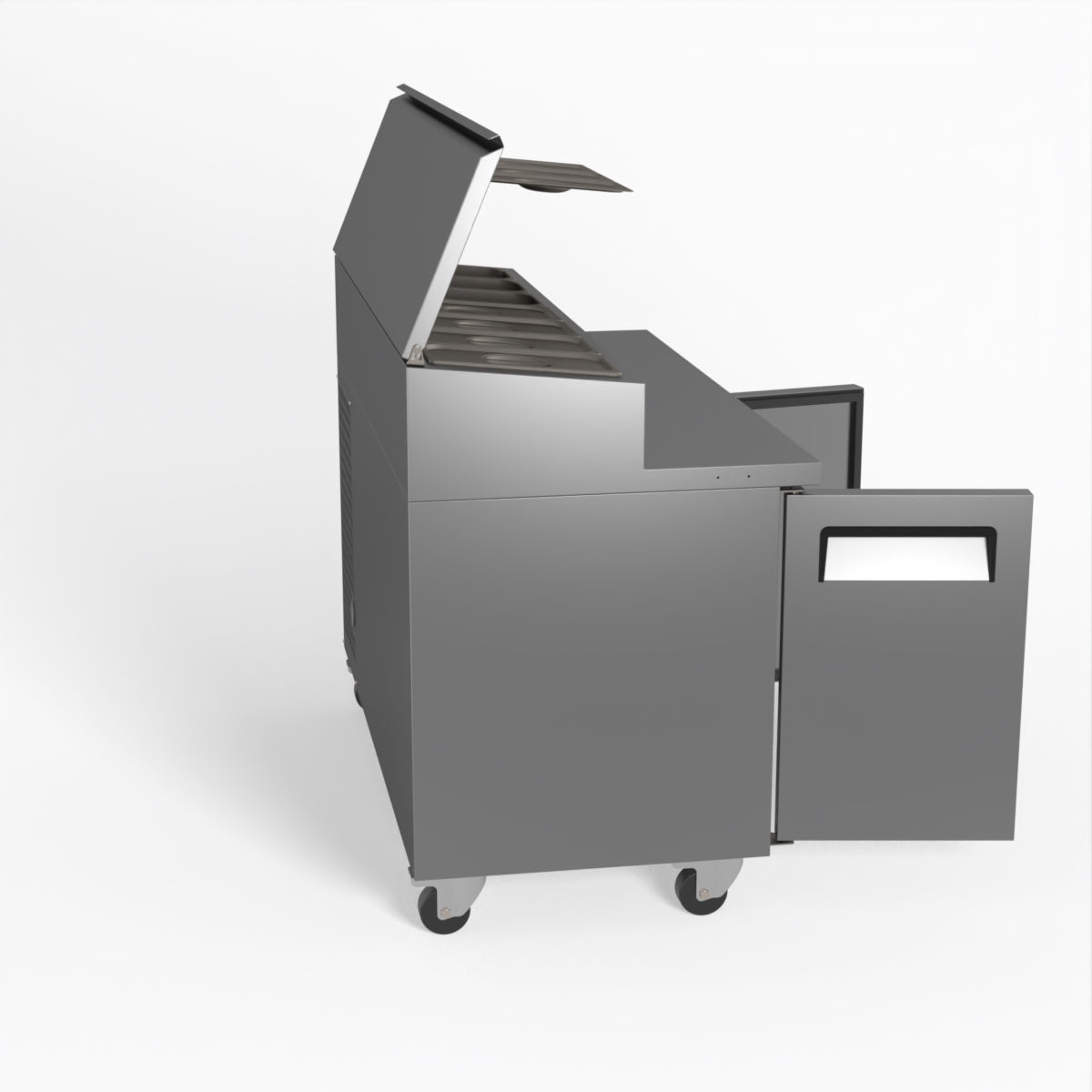 AG 2 Door Saladette Fridge - Fits 7 x 1/3 GN Trays SH2000-700