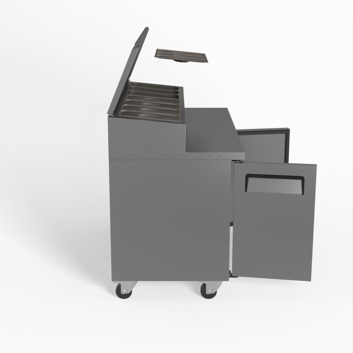 AG 2 Door Saladette Fridge - Fits 7 x 1/3 GN Trays SH2000-700