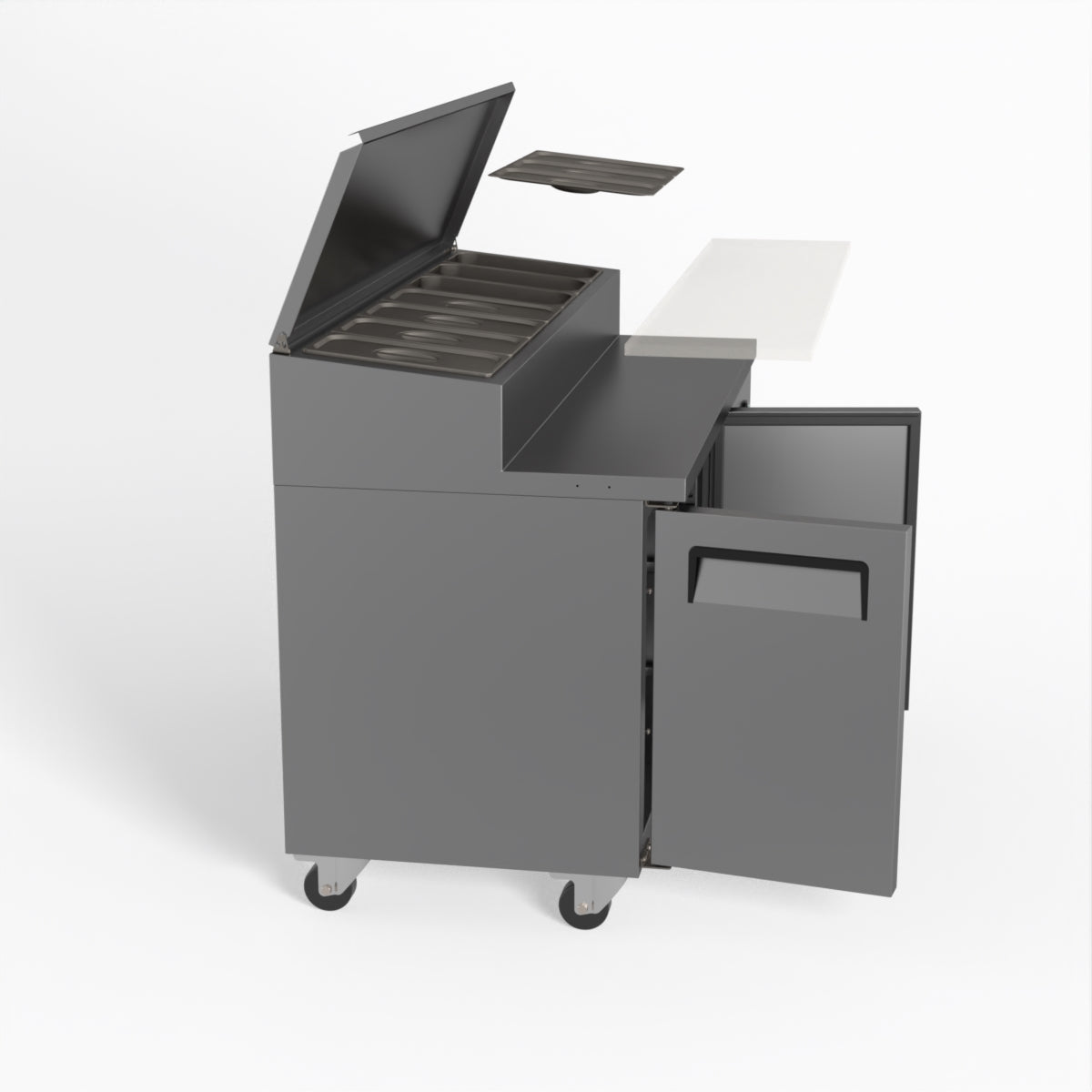 AG 2 Door Saladette Fridge - Fits 7 x 1/3 GN Trays SH2000-700