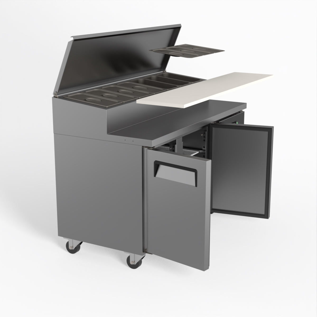 AG 2 Door Saladette Fridge - Fits 7 x 1/3 GN Trays SH2000-700