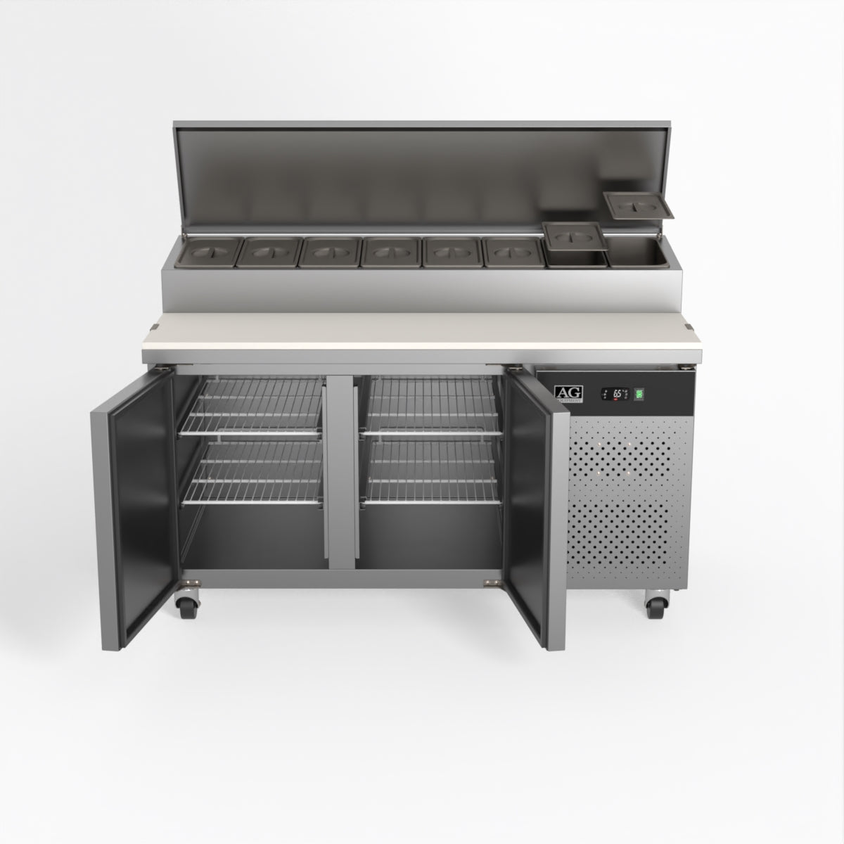 AG 2 Saladette with G/N 1/3 GN trays x 8 SH2000-800