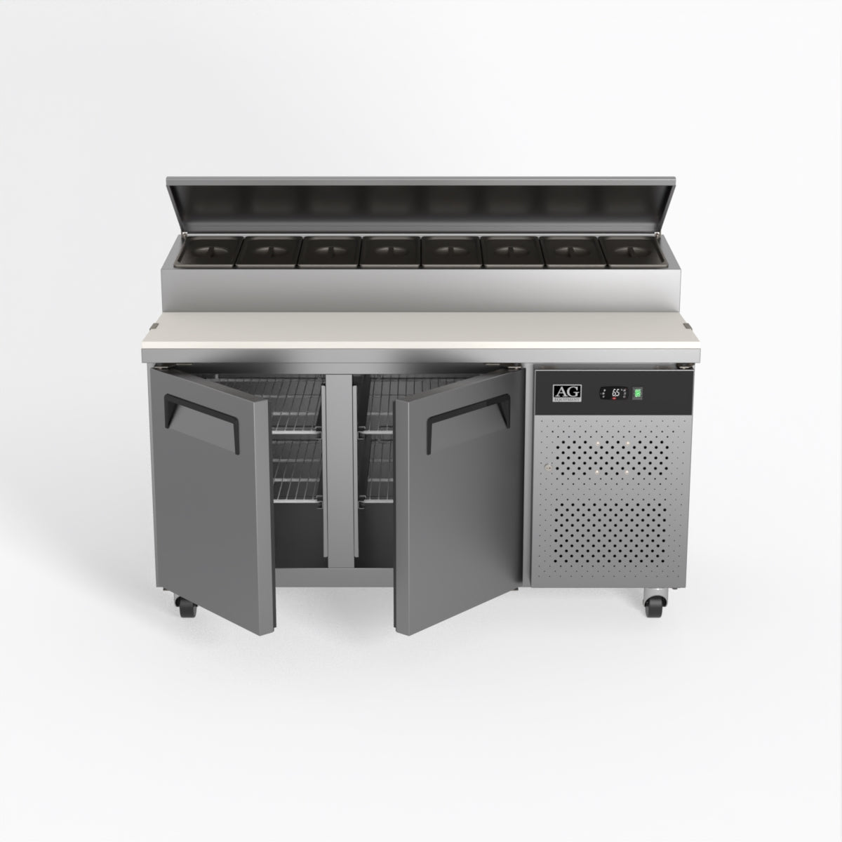 AG 2 Saladette with G/N 1/3 GN trays x 8 SH2000-800
