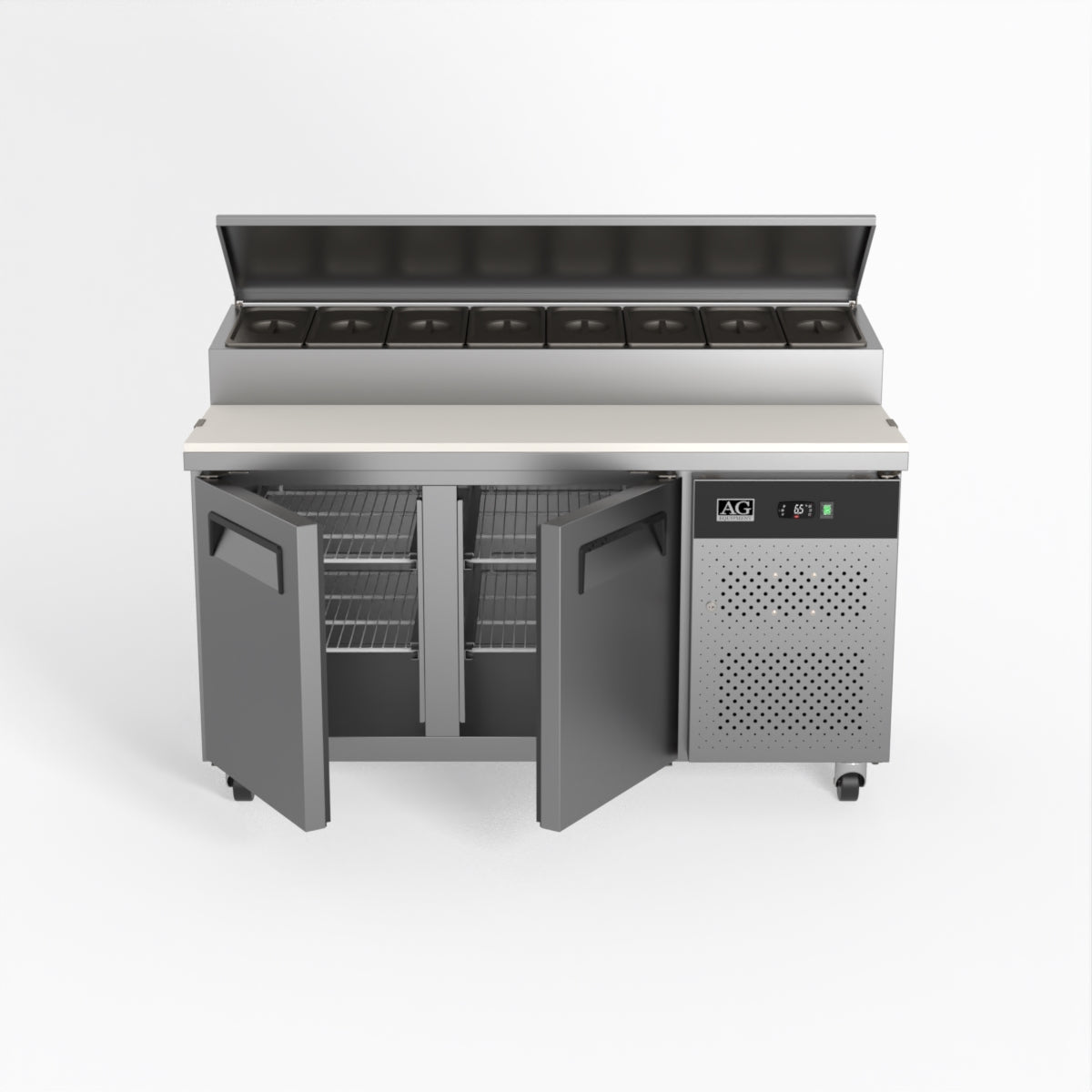 AG 2 Saladette with G/N 1/3 GN trays x 8 SH2000-800