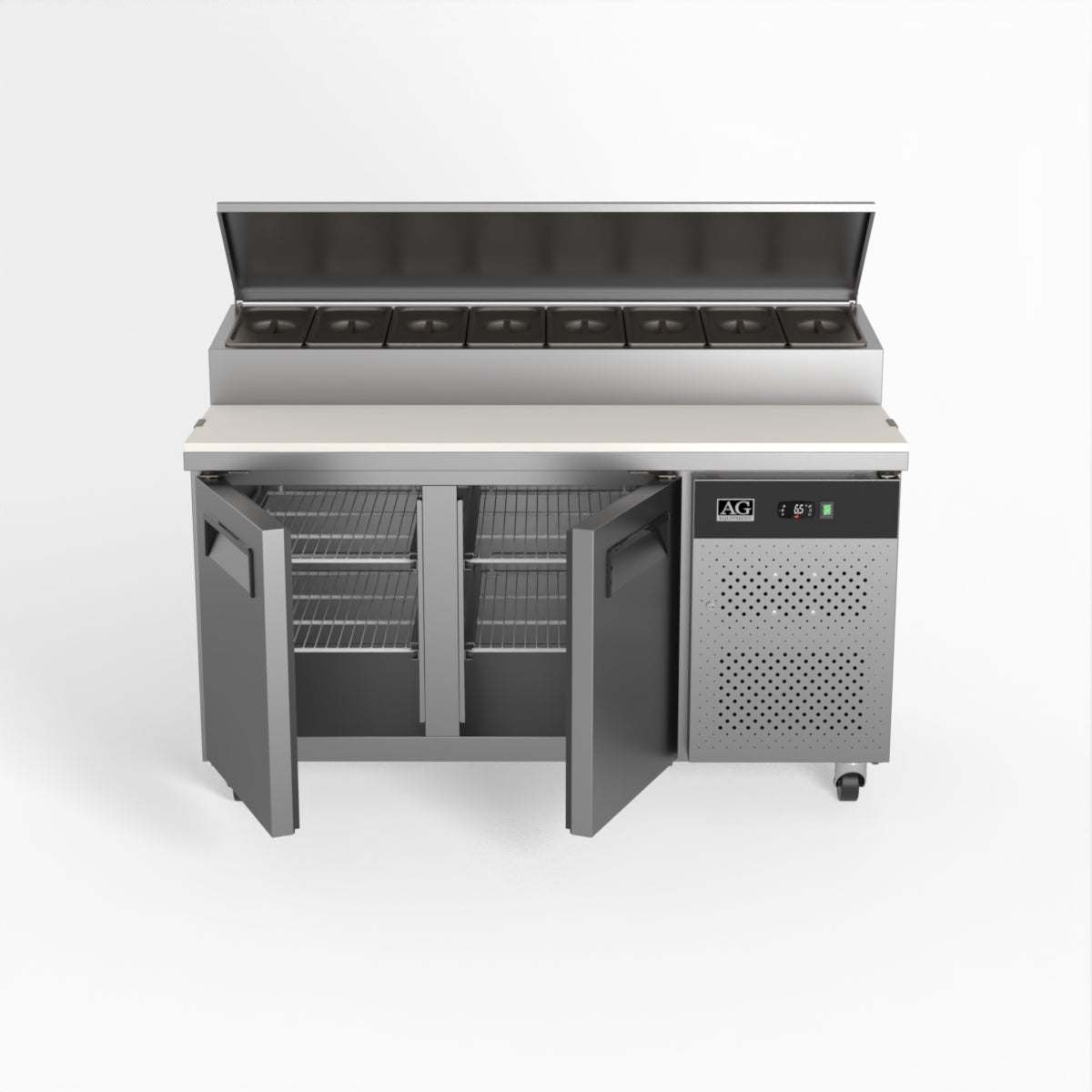 AG 2 Saladette with G/N 1/3 GN trays x 8 SH2000-800