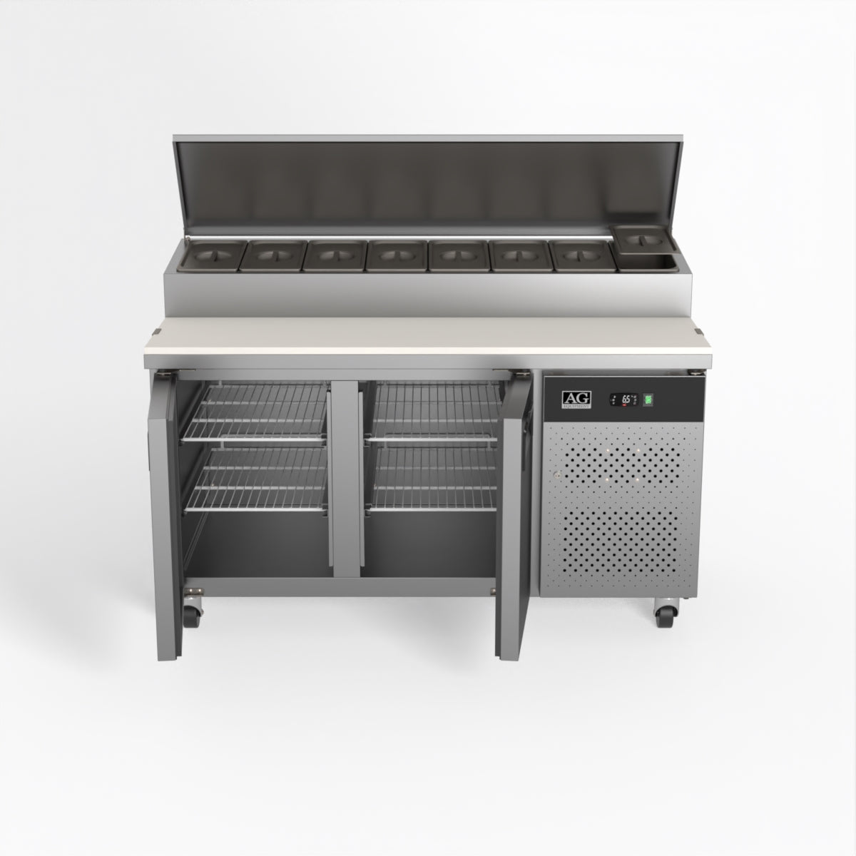 AG 2 Saladette with G/N 1/3 GN trays x 8 SH2000-800