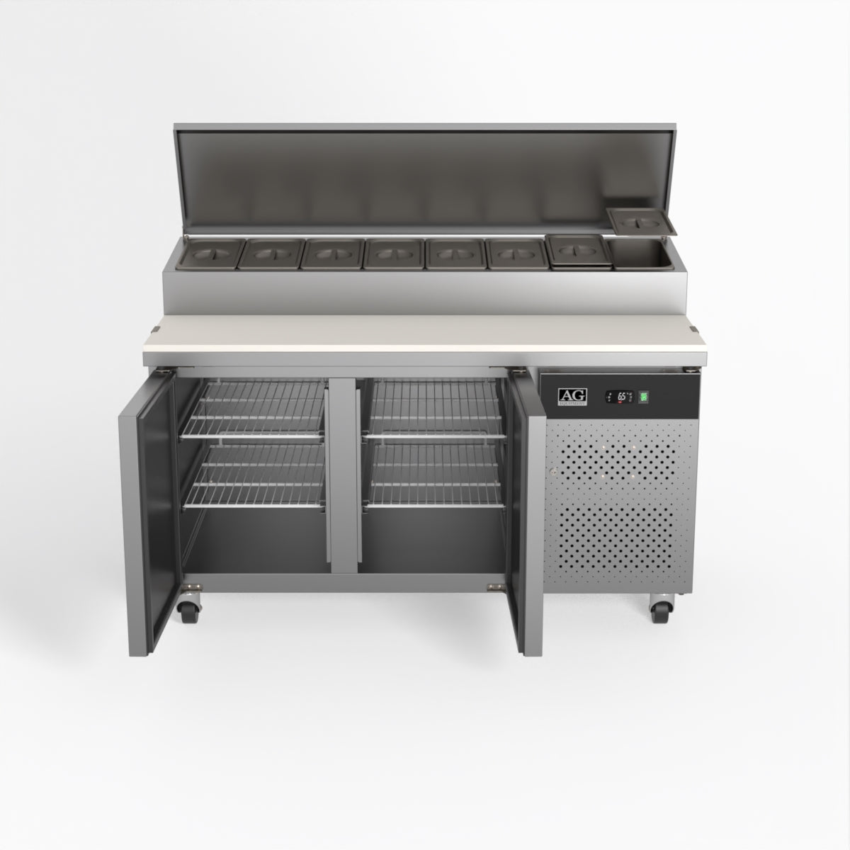 AG 2 Saladette with G/N 1/3 GN trays x 8 SH2000-800