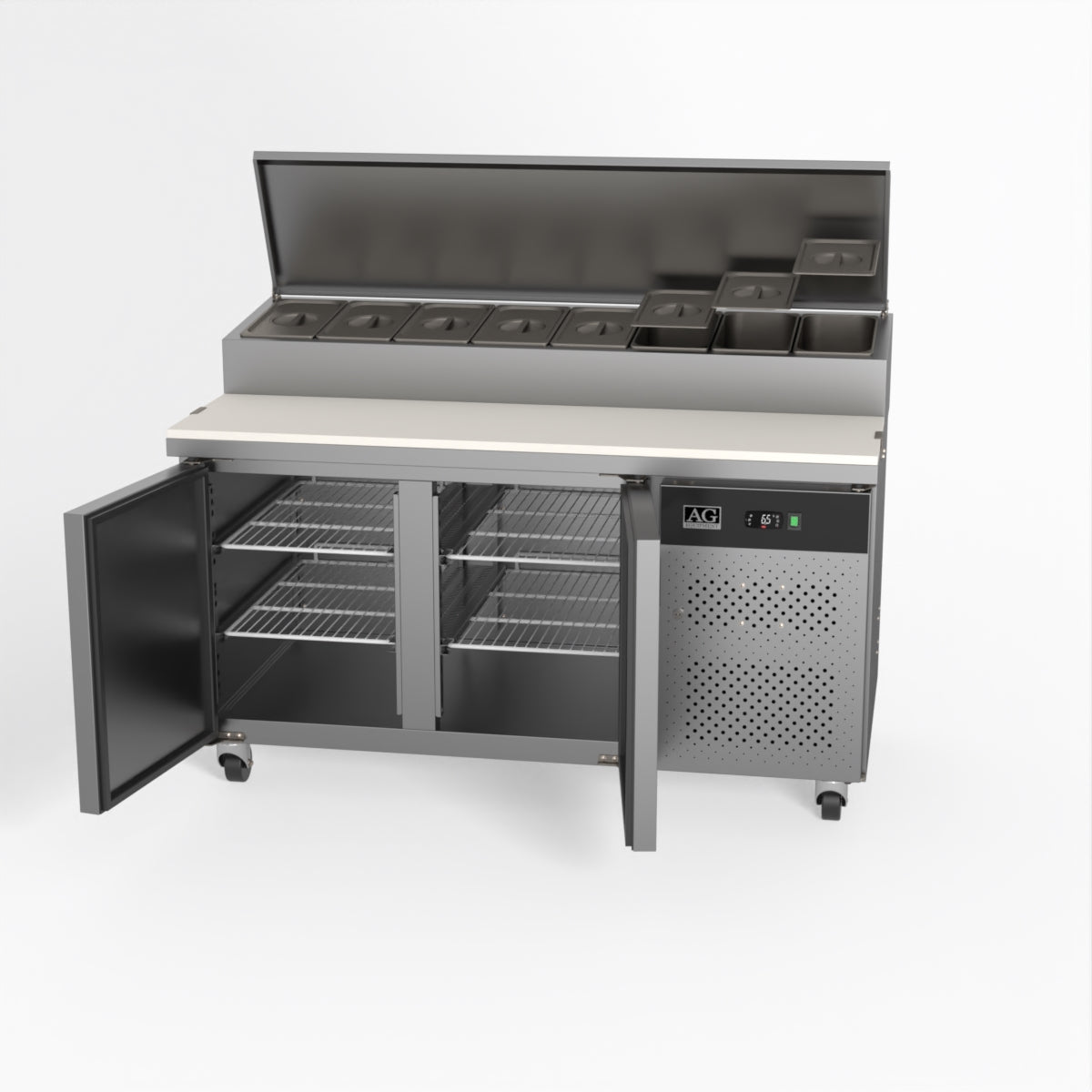 AG 2 Saladette with G/N 1/3 GN trays x 8 SH2000-800