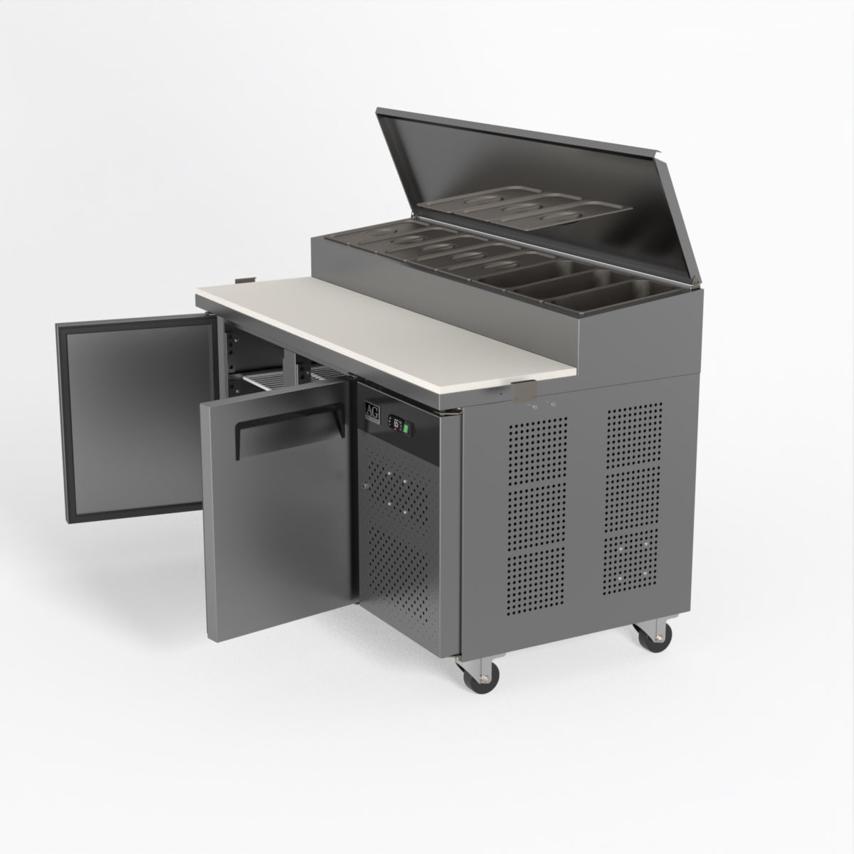 AG 2 Saladette with G/N 1/3 GN trays x 8 SH2000-800