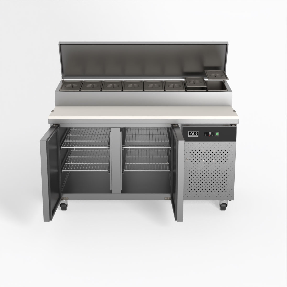 AG 2 Saladette with G/N 1/3 GN trays x 8 SH2000-800