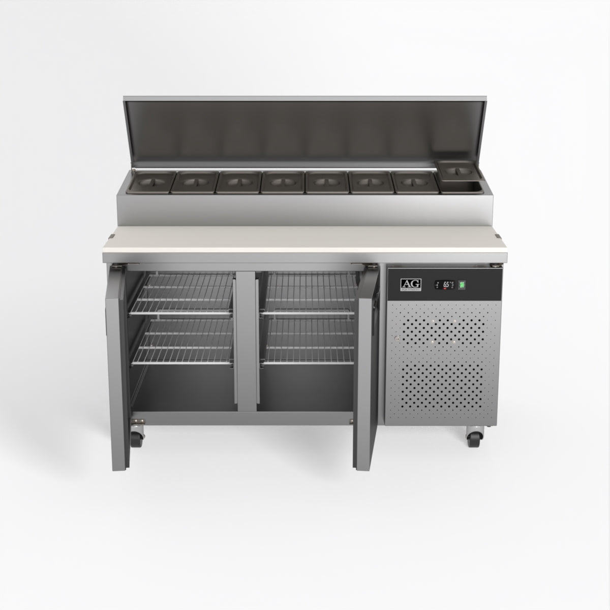 AG 2 Saladette with G/N 1/3 GN trays x 8 SH2000-800