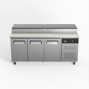 AG 3 Door Saladette Fridge - Fits 8 x 1/3 GN Trays SH3000-700