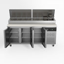 AG 3 Door Saladette Fridge - Fits 8 x 1/3 GN Trays SH3000-700
