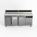 AG 3 Door Saladette Fridge - Fits 8 x 1/3 GN Trays SH3000-700