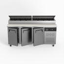 AG 3 Door Saladette Fridge - Fits 8 x 1/3 GN Trays SH3000-700