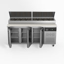 AG 3 Door Saladette Fridge - Fits 8 x 1/3 GN Trays SH3000-700