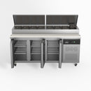 AG 3 Door Saladette Fridge - Fits 8 x 1/3 GN Trays SH3000-700