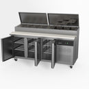 AG 3 Door Saladette Fridge - Fits 8 x 1/3 GN Trays SH3000-700