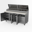AG 3 Door Saladette Fridge - Fits 8 x 1/3 GN Trays SH3000-700