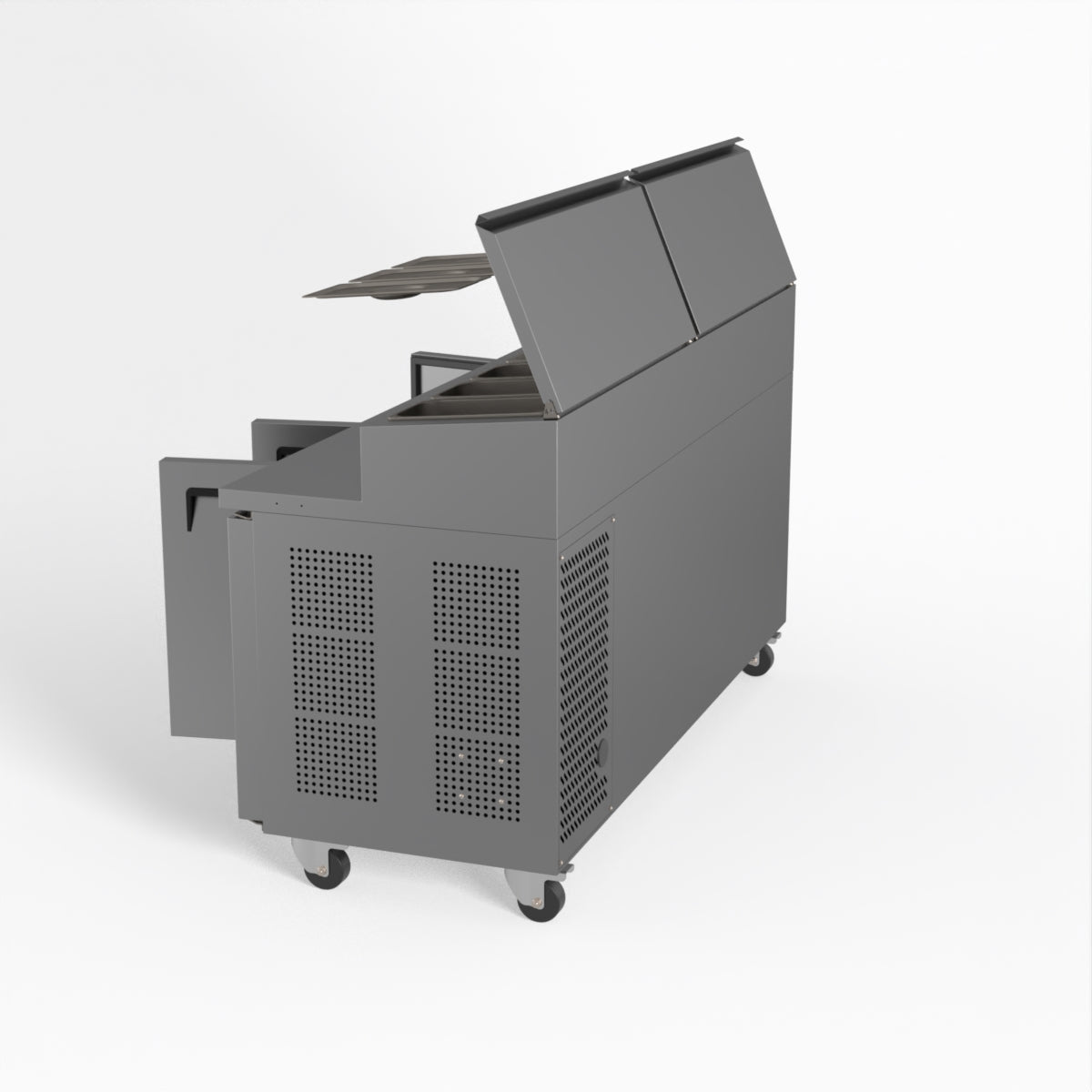 AG 3 Door Saladette Fridge - Fits 8 x 1/3 GN Trays SH3000-700
