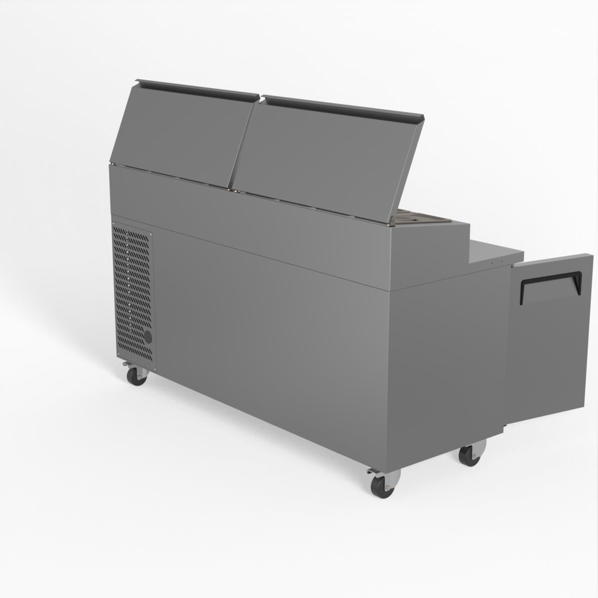 AG 3 Door Saladette Fridge - Fits 8 x 1/3 GN Trays SH3000-700