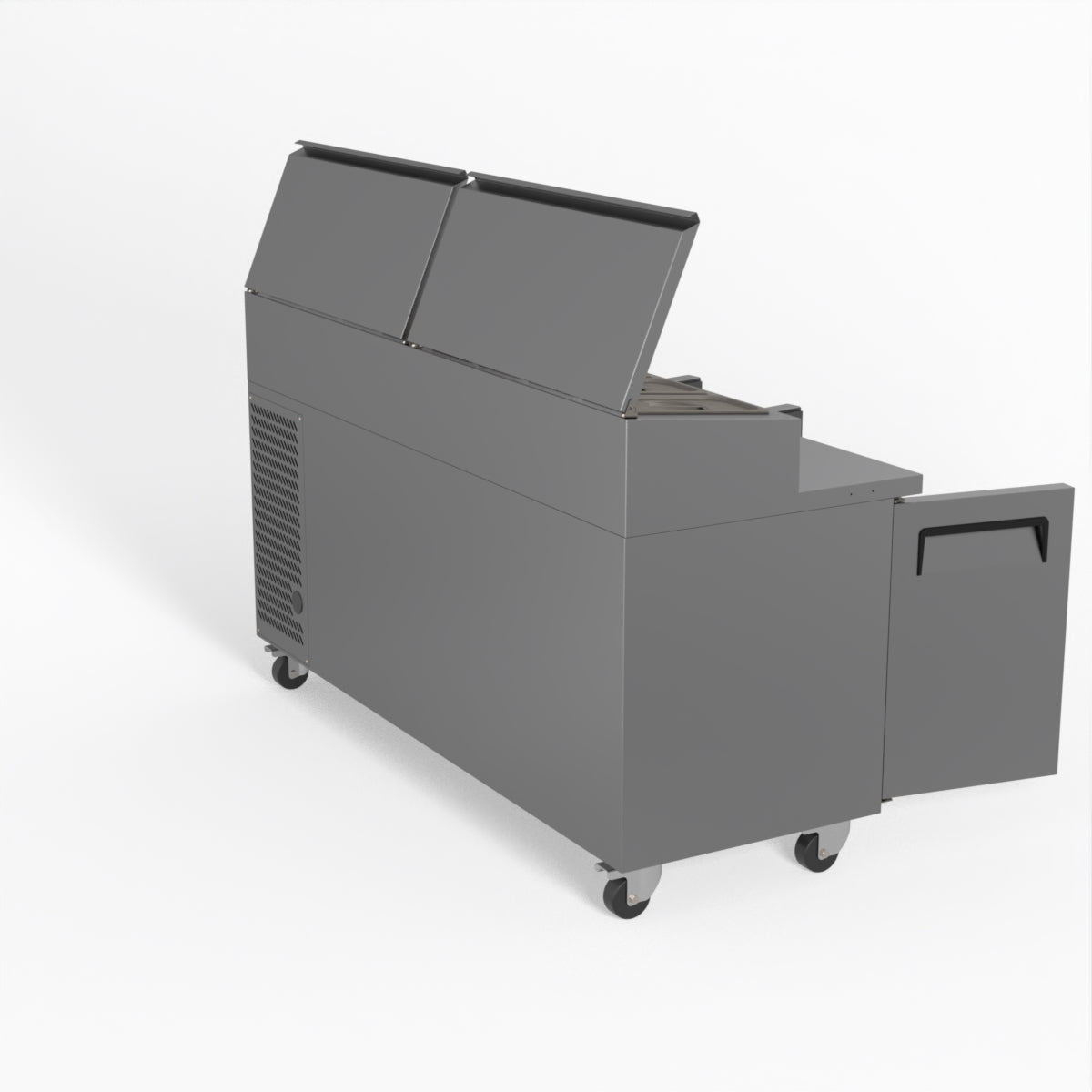 AG 3 Door Saladette Fridge - Fits 8 x 1/3 GN Trays SH3000-700