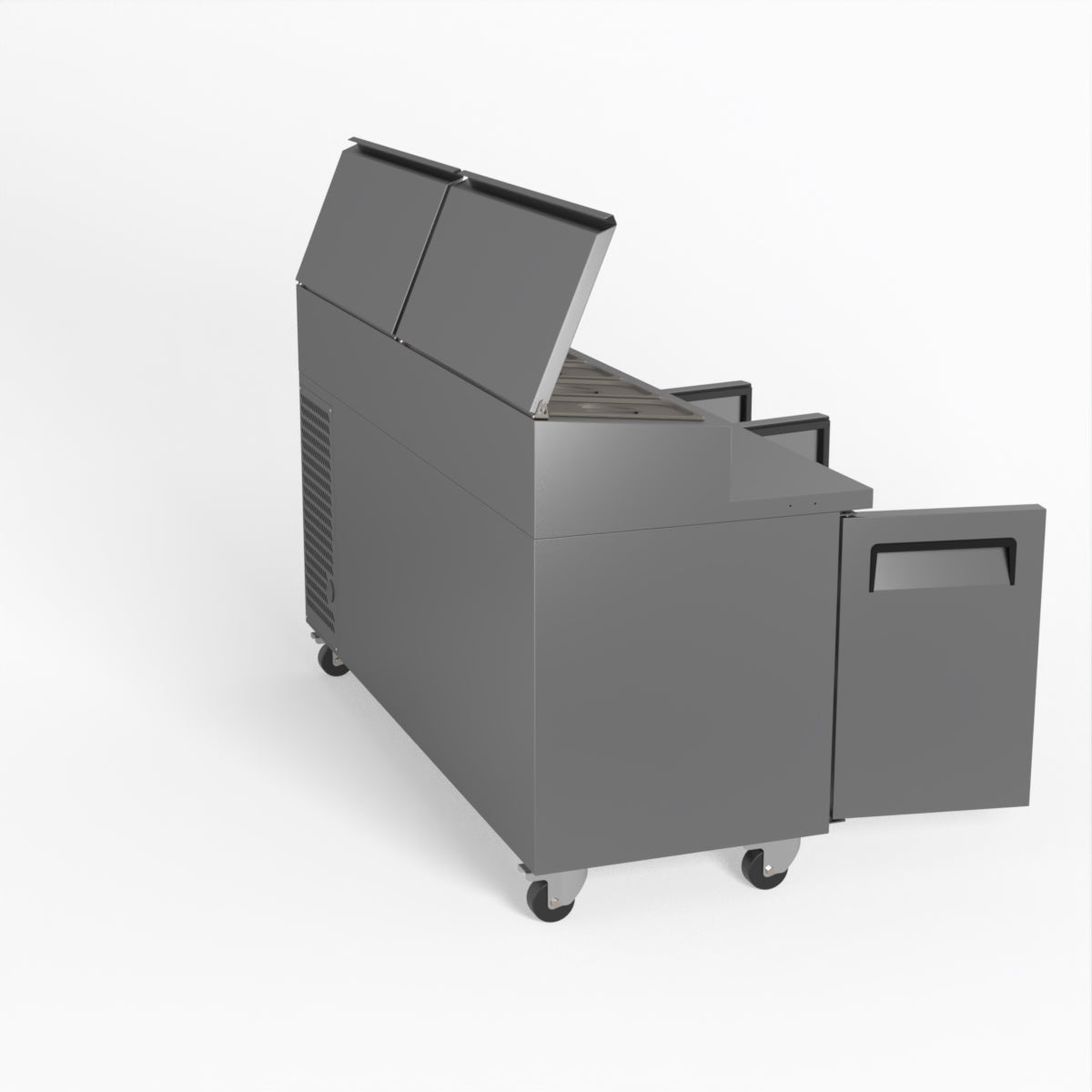 AG 3 Door Saladette Fridge - Fits 8 x 1/3 GN Trays SH3000-700