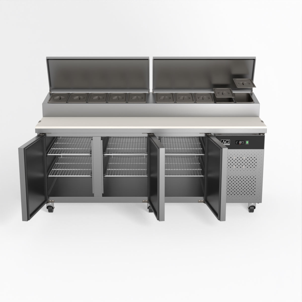 AG 3 Saladette with G/N 1/3 GN trays x 10 SH3000-800