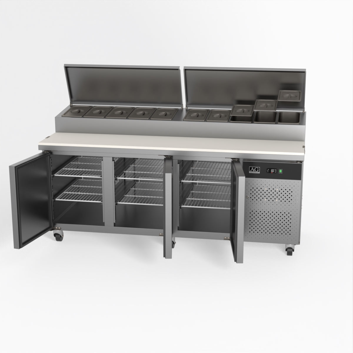 AG 3 Saladette with G/N 1/3 GN trays x 10 SH3000-800