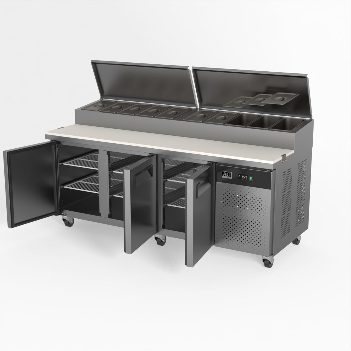 AG 3 Saladette with G/N 1/3 GN trays x 10 SH3000-800