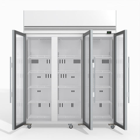 Skope TMF1500N-A 3 Glass Door Display or Storage Freezer Lit Sign 1396L - White - TMF1500N-A