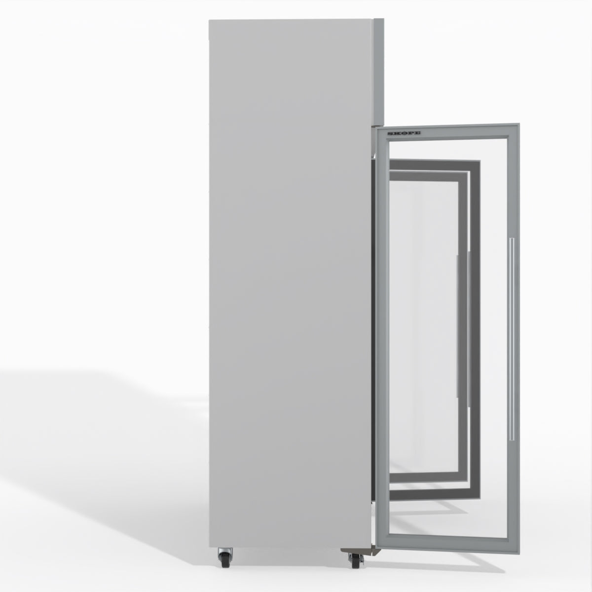 Skope TMF1500N-A 3 Glass Door Display or Storage Freezer Lit Sign 1396L - White - TMF1500N-A