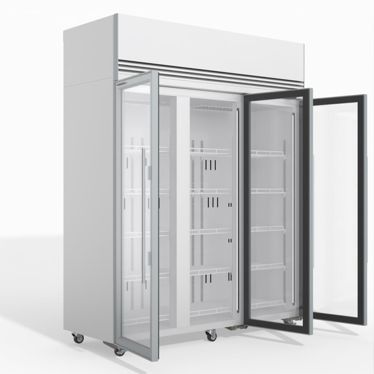 Skope TMF1500N-A 3 Glass Door Display or Storage Freezer Lit Sign 1396L - White - TMF1500N-A