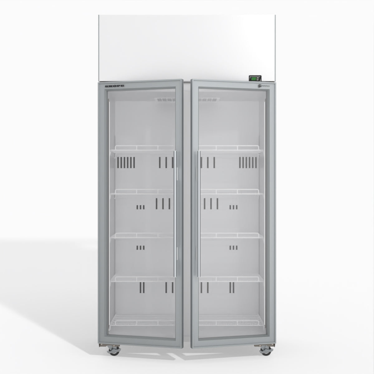 Skope TME1000N-A 2 Glass Door Display or Storage Fridge 897L - TME1000N-A