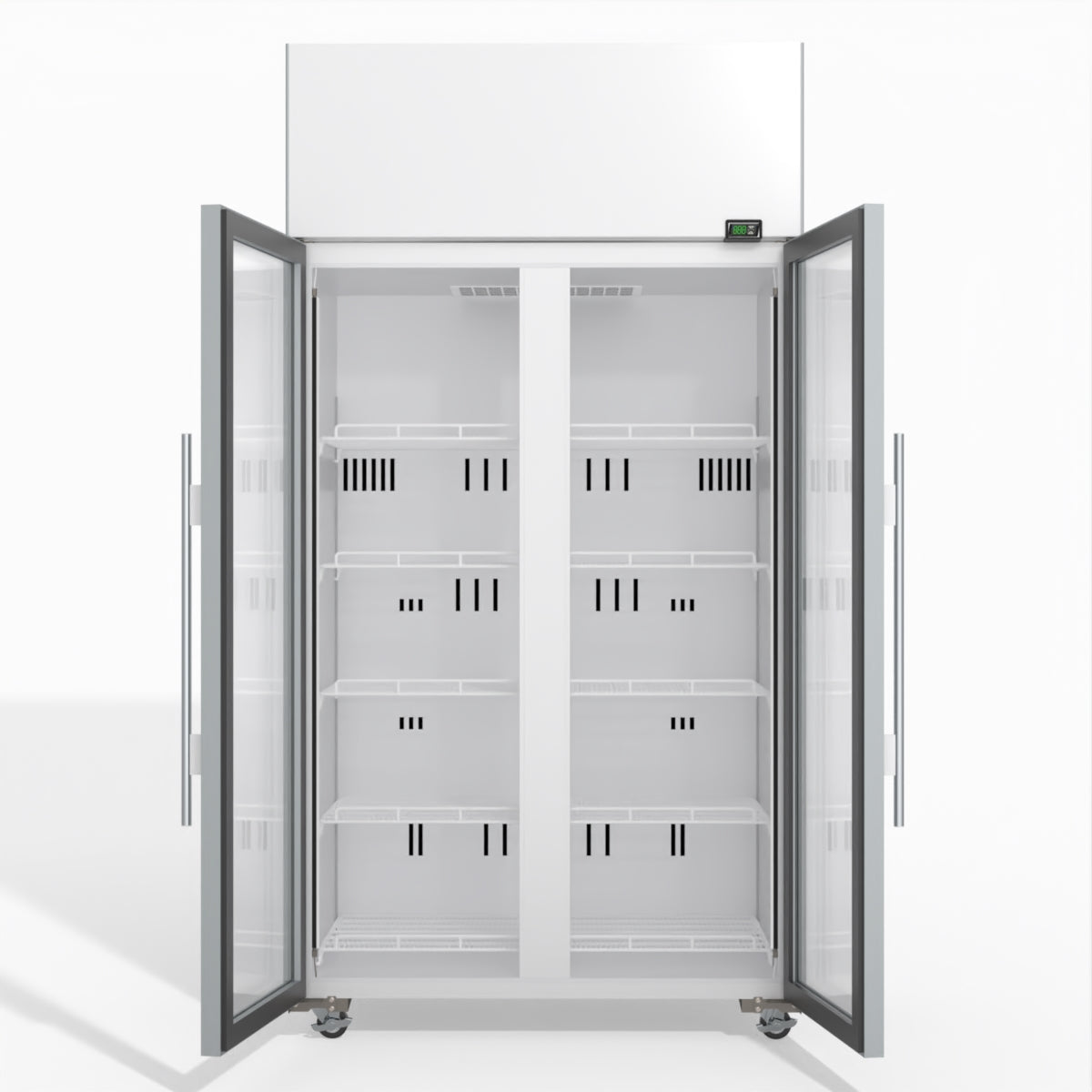 Skope TME1000N-A 2 Glass Door Display or Storage Fridge 897L - TME1000N-A