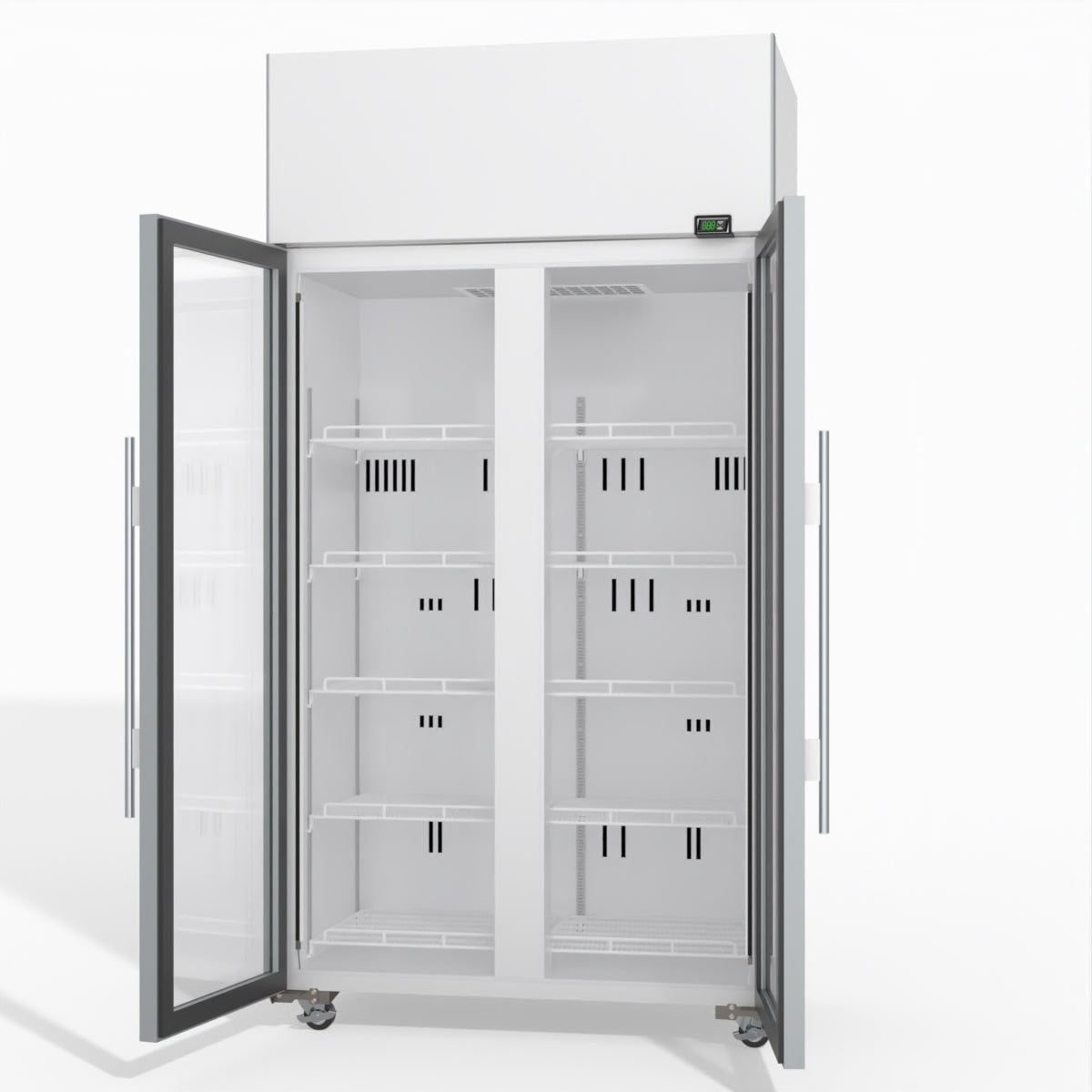 Skope TME1000N-A 2 Glass Door Display or Storage Fridge 897L - TME1000N-A