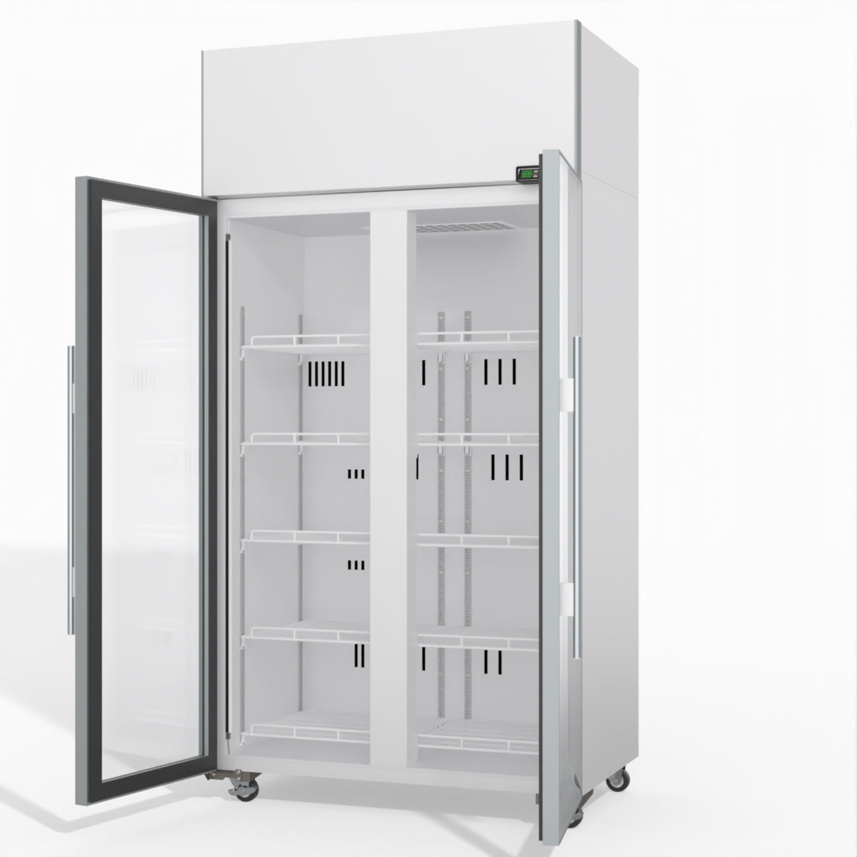 Skope TME1000N-A 2 Glass Door Display or Storage Fridge 897L - TME1000N-A