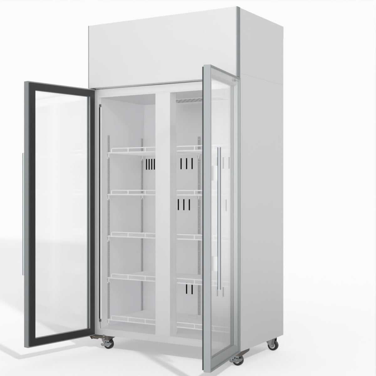 Skope TME1000N-A 2 Glass Door Display or Storage Fridge 897L - TME1000N-A