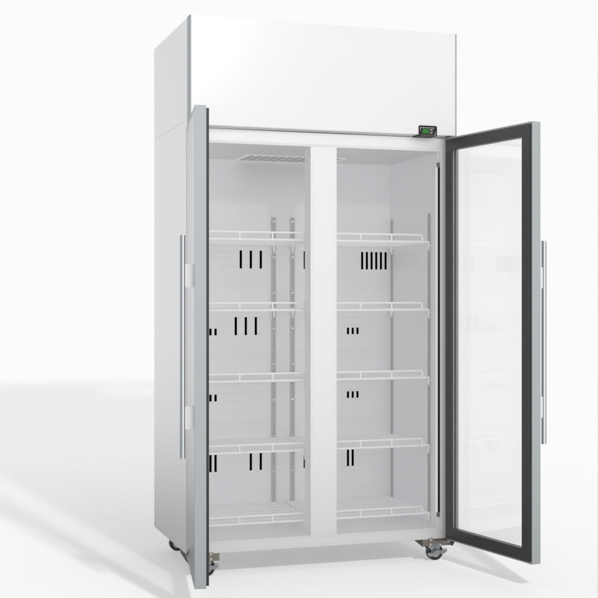 Skope TME1000N-A 2 Glass Door Display or Storage Fridge 897L - TME1000N-A