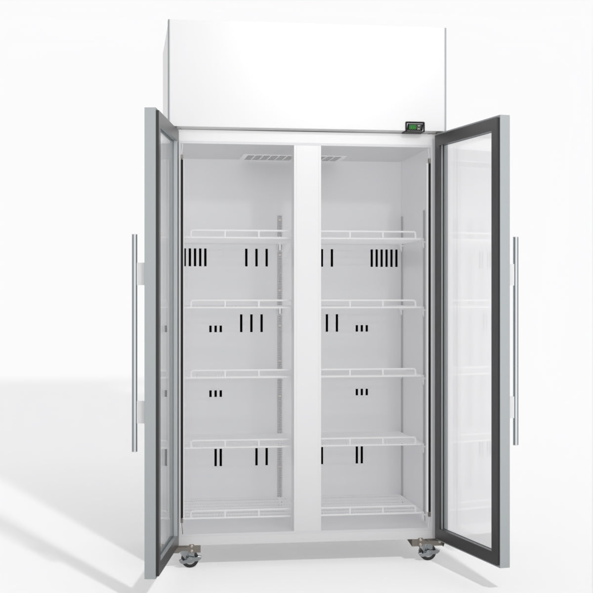 Skope TME1000N-A 2 Glass Door Display or Storage Fridge 897L - TME1000N-A