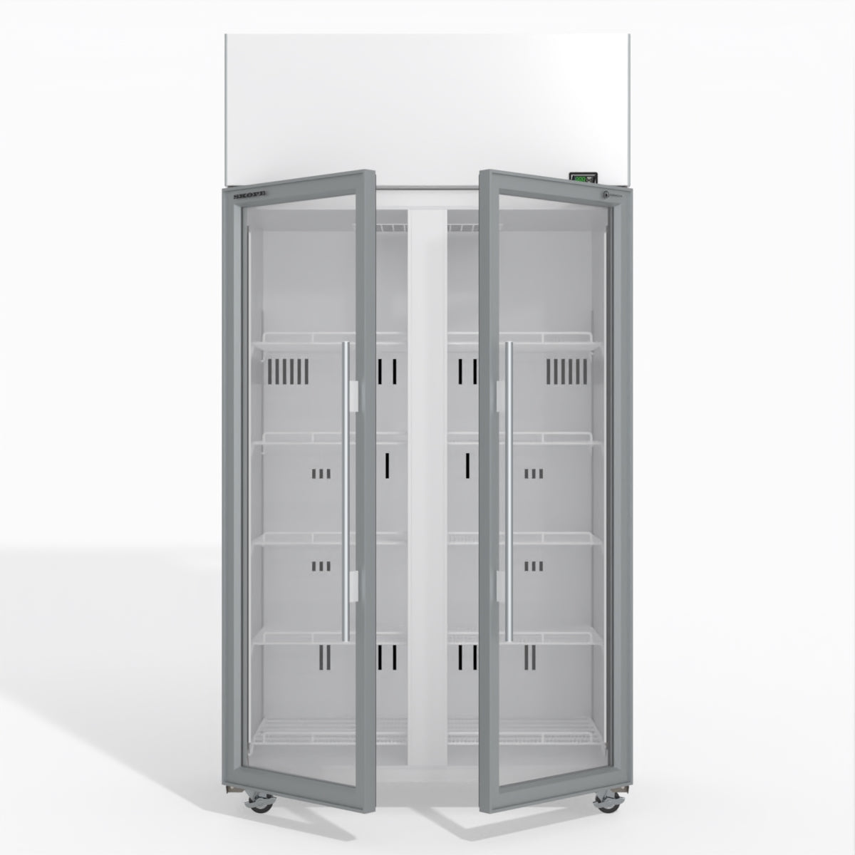 Skope TME1000N-A 2 Glass Door Display or Storage Fridge 897L - TME1000N-A