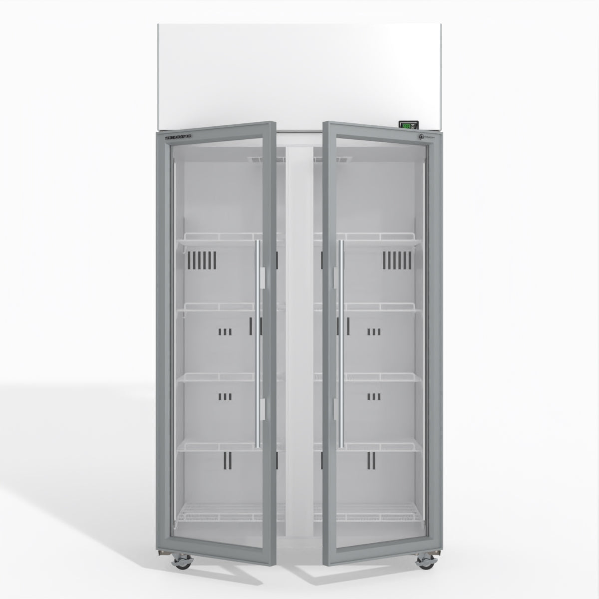 Skope TME1000N-A 2 Glass Door Display or Storage Fridge 897L - TME1000N-A